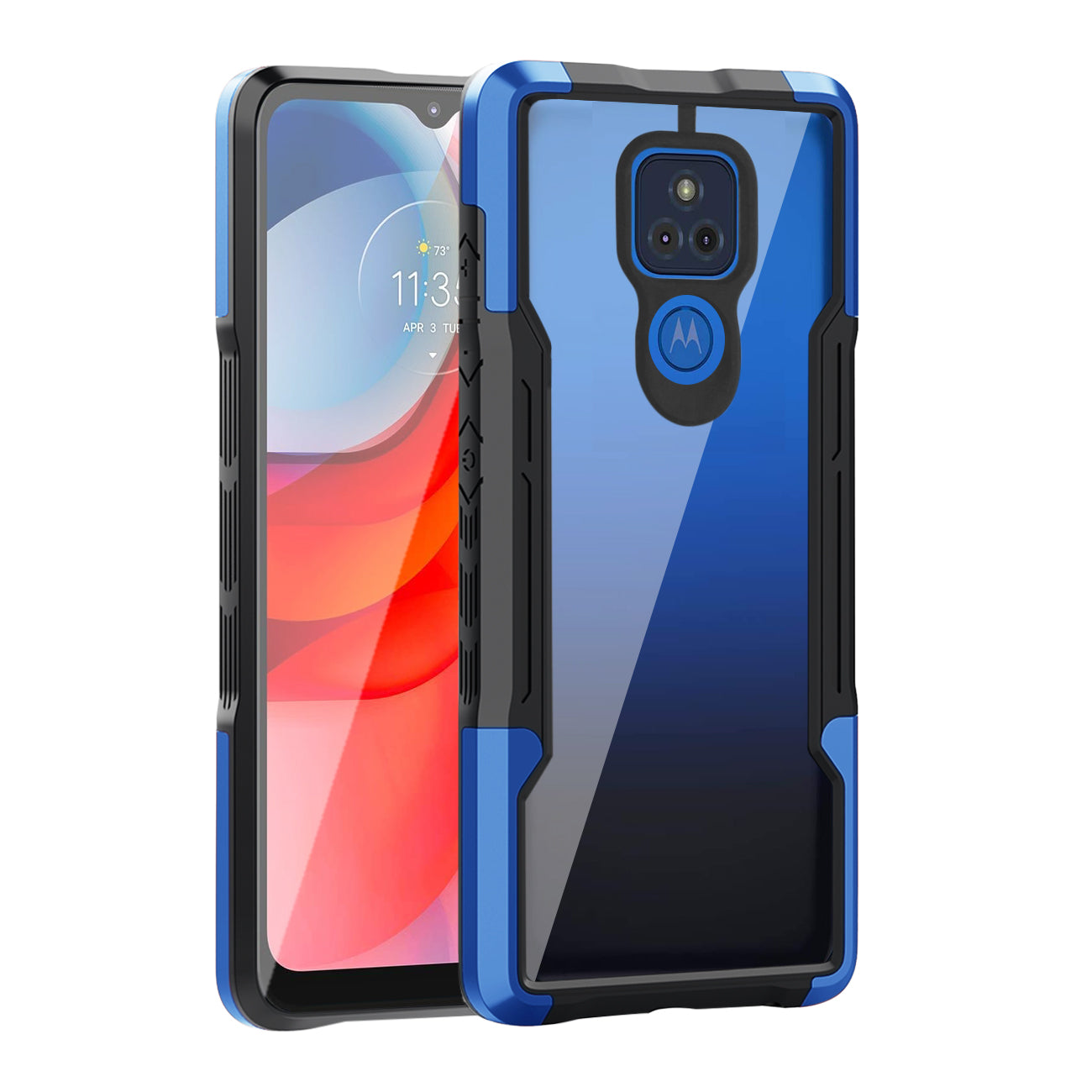 Shockproof Excellent Grip with Silky Feeling for Moto G Play 2021 In Blue